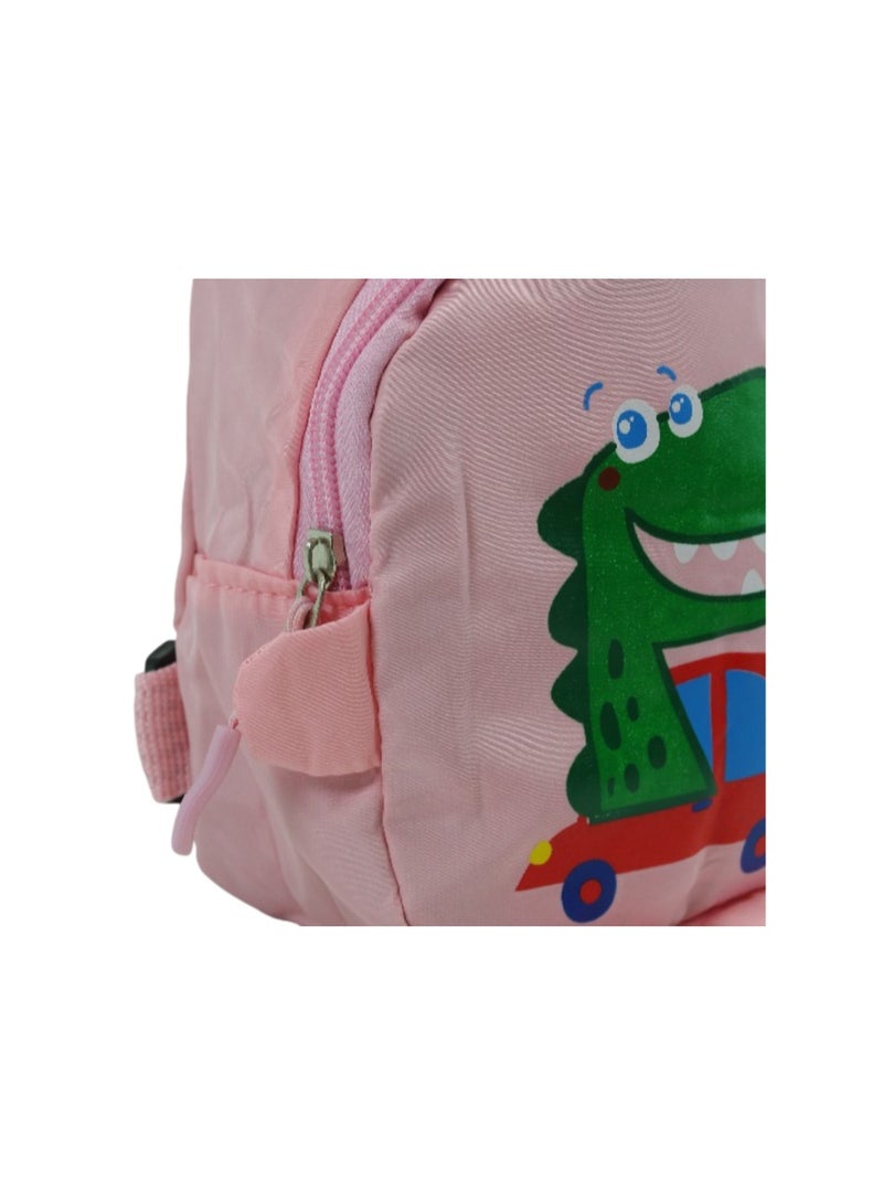 حقيبة كروس – وردية اللون بنقشة ديناصورات - Image 3